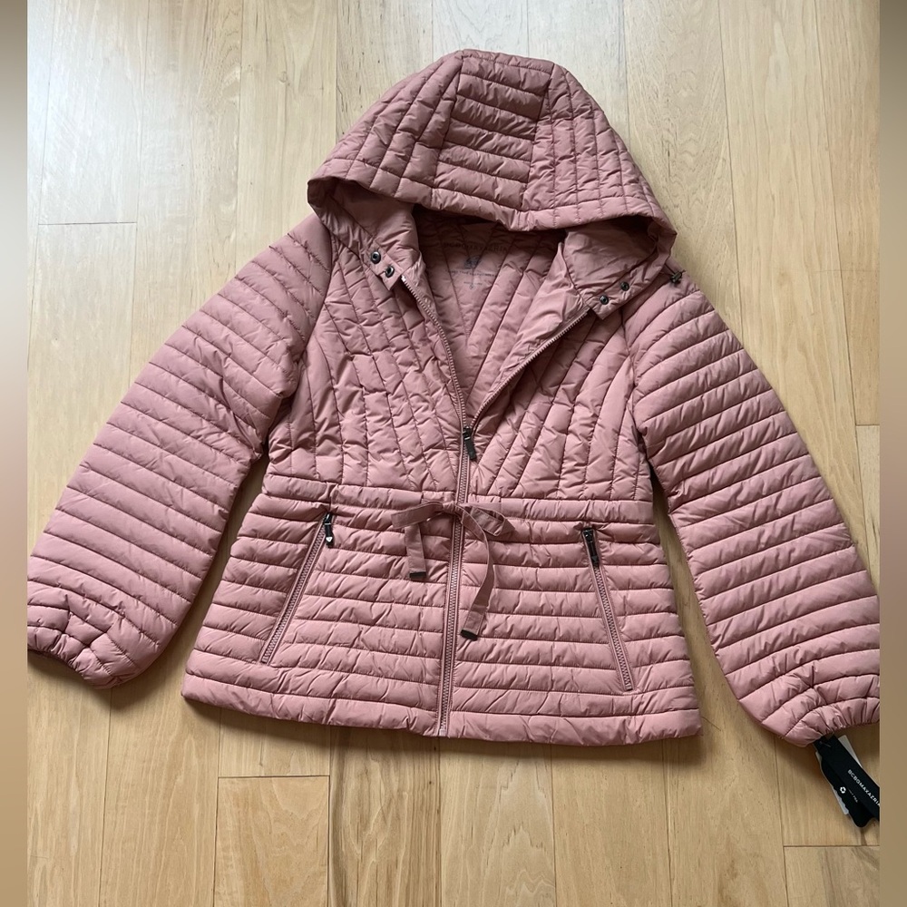 NWT! BCBG MaxAzria  Women's Quilted Coral Jacket. Size M